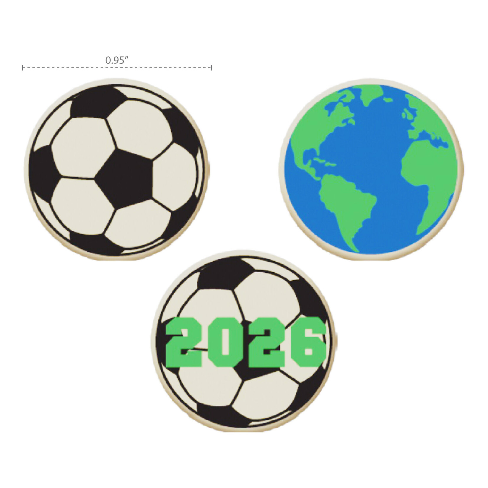 Dobla Dobla - White Chocolate Soccer Trio (462ct)