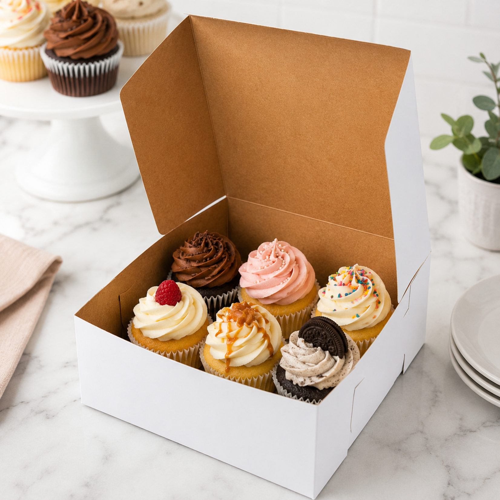Cake box - 6x6x4"