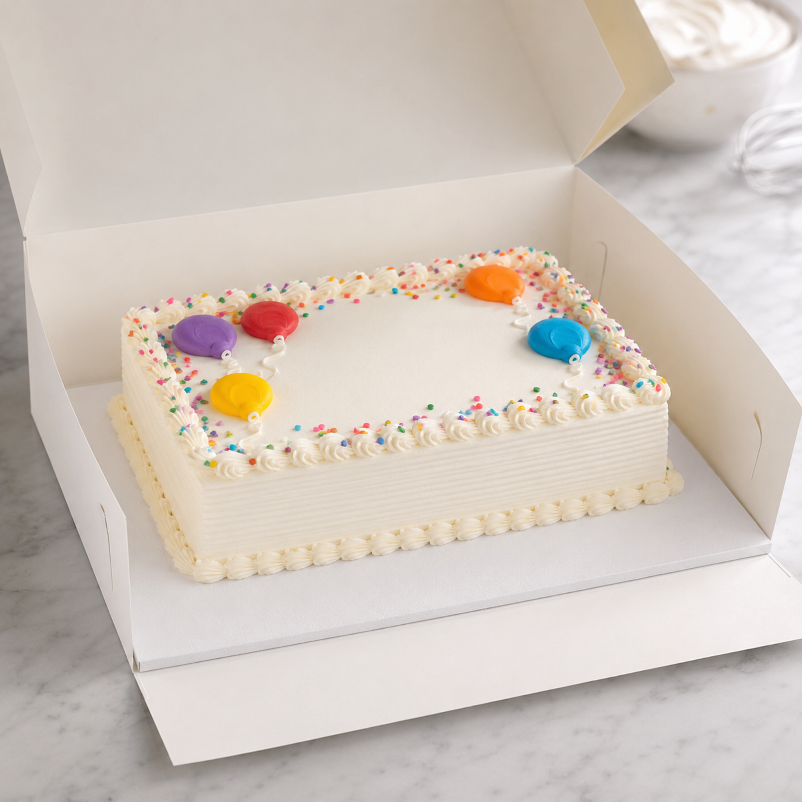 Enjay Enjay - Cake drum - 1/2" White - 1/4 sheet 10x14"