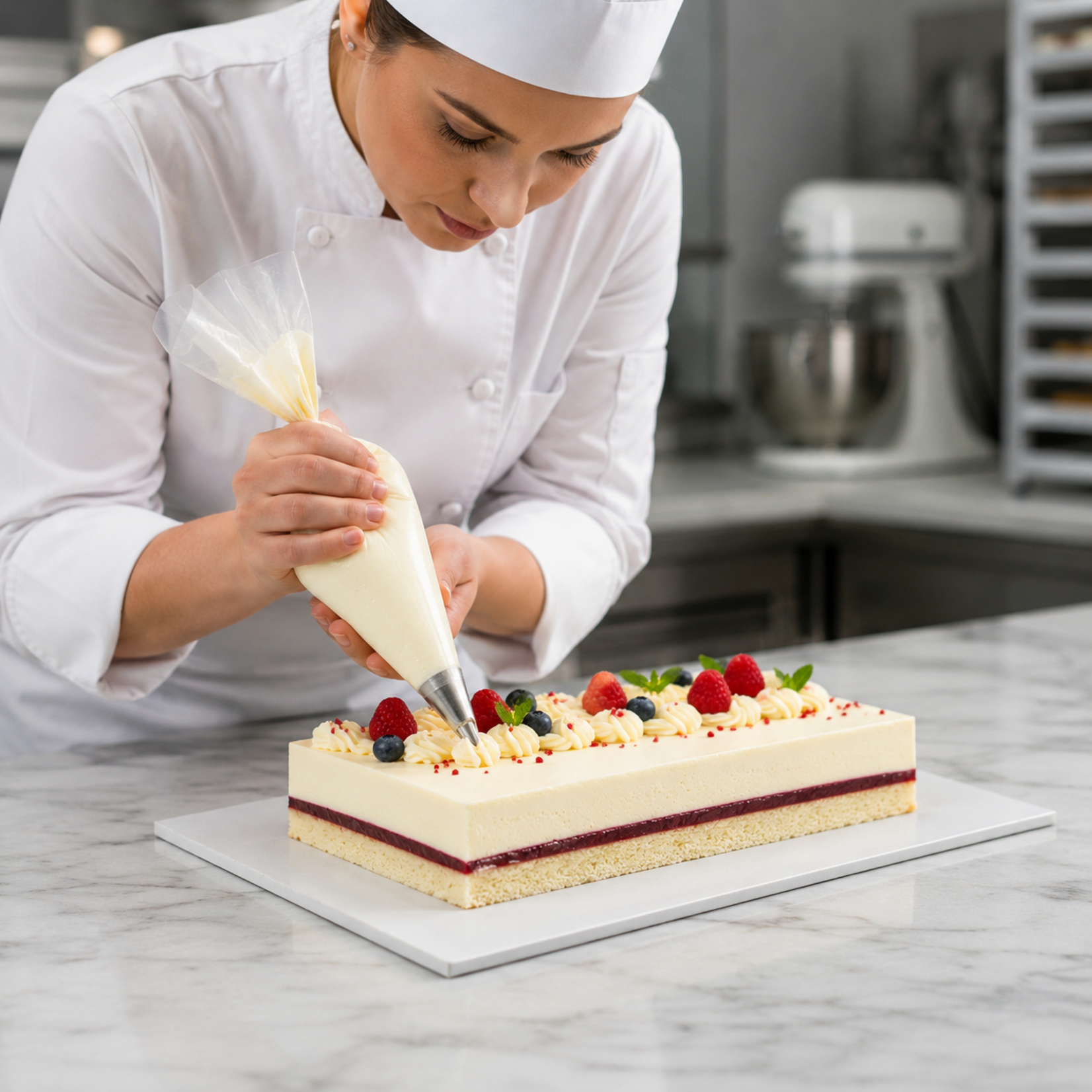 Enjay Enjay - Cake drum - 1/2" White - 1/4 sheet 10x14"