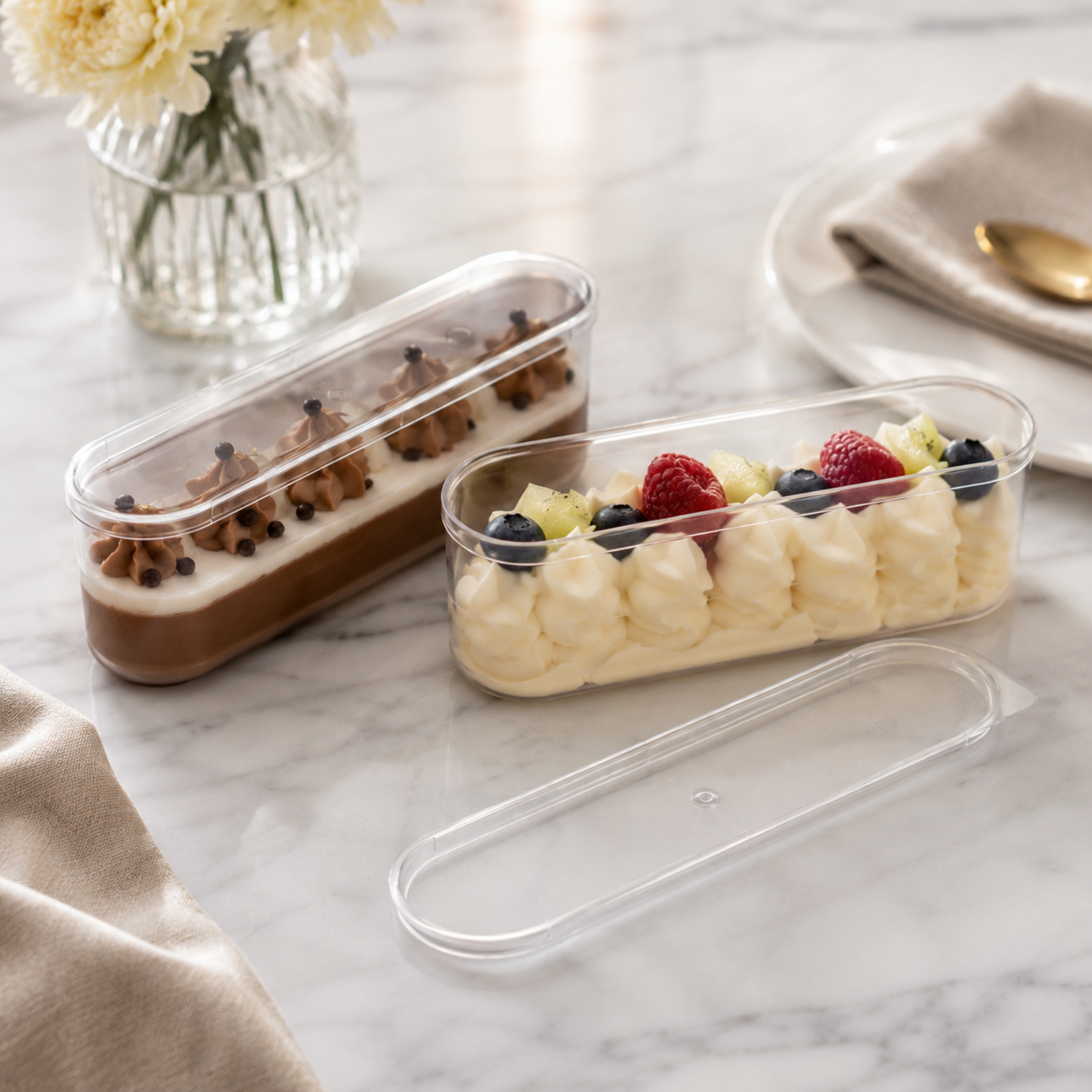 Martellato Martellato - Eclair Cup Lid, Plasticware (100 ct)