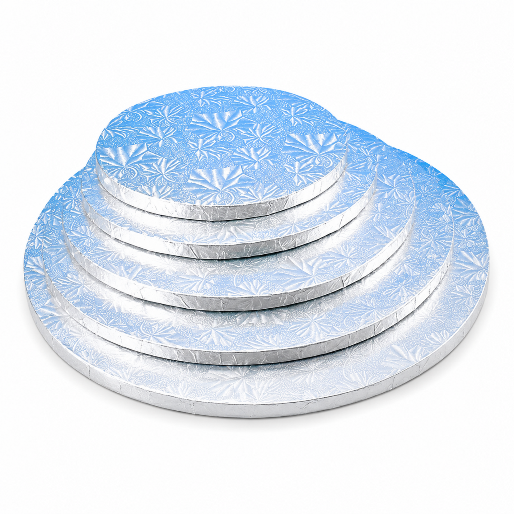 Enjay Enjay - Cake drum - 1/2" round, Silver -