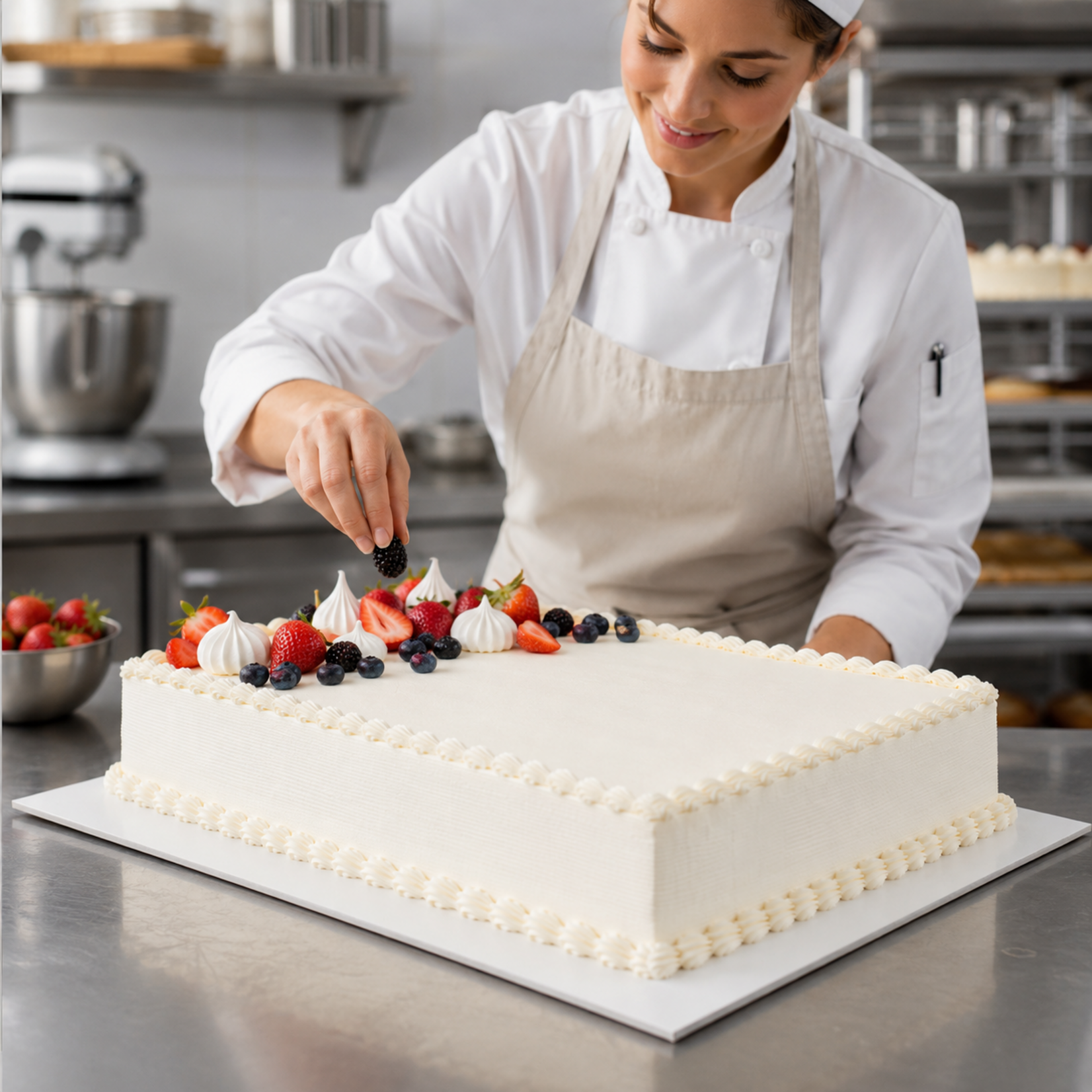 Unger Unger - Sturdy cake board, White -