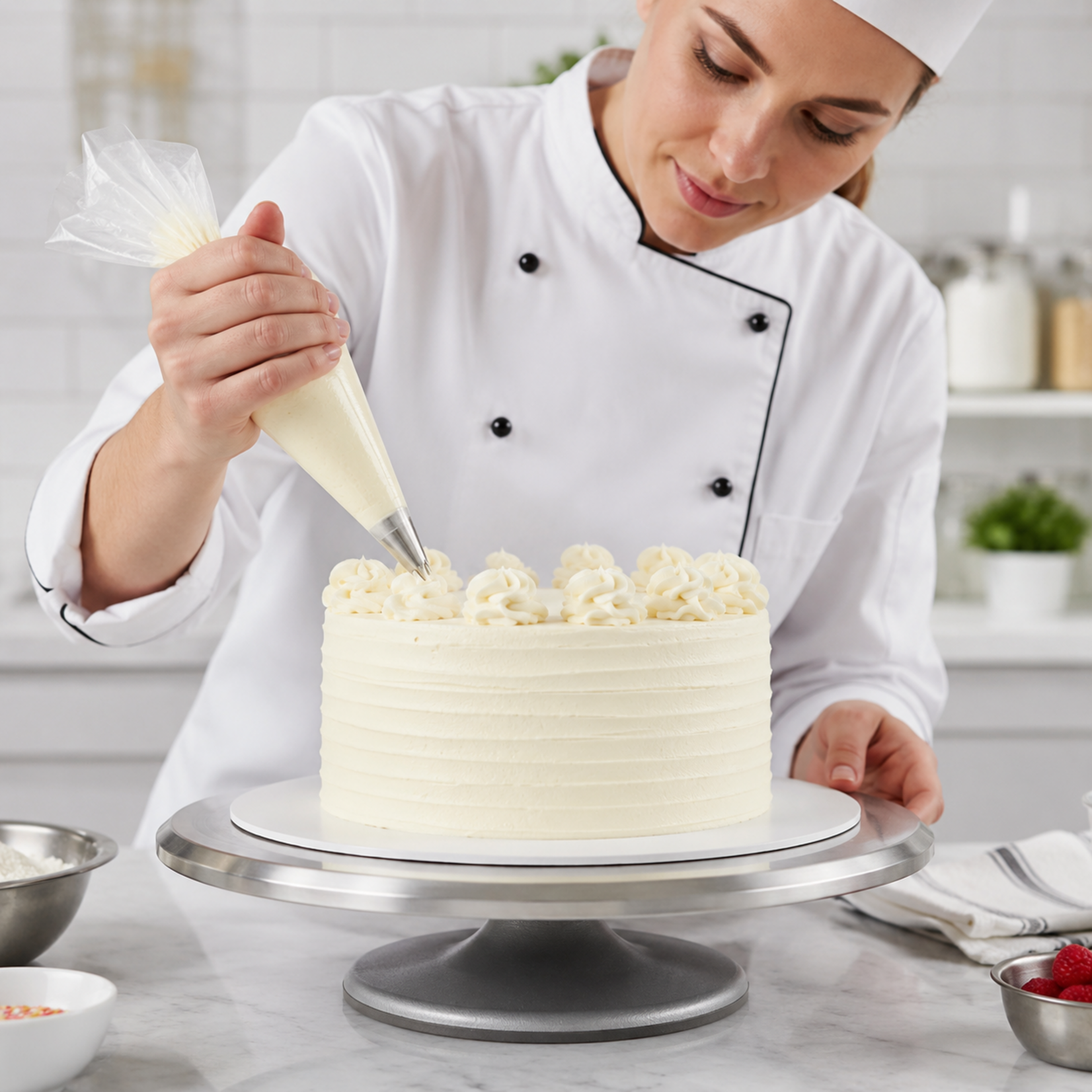 Unger Unger - Sturdy cake board - round, White (box of 10) -