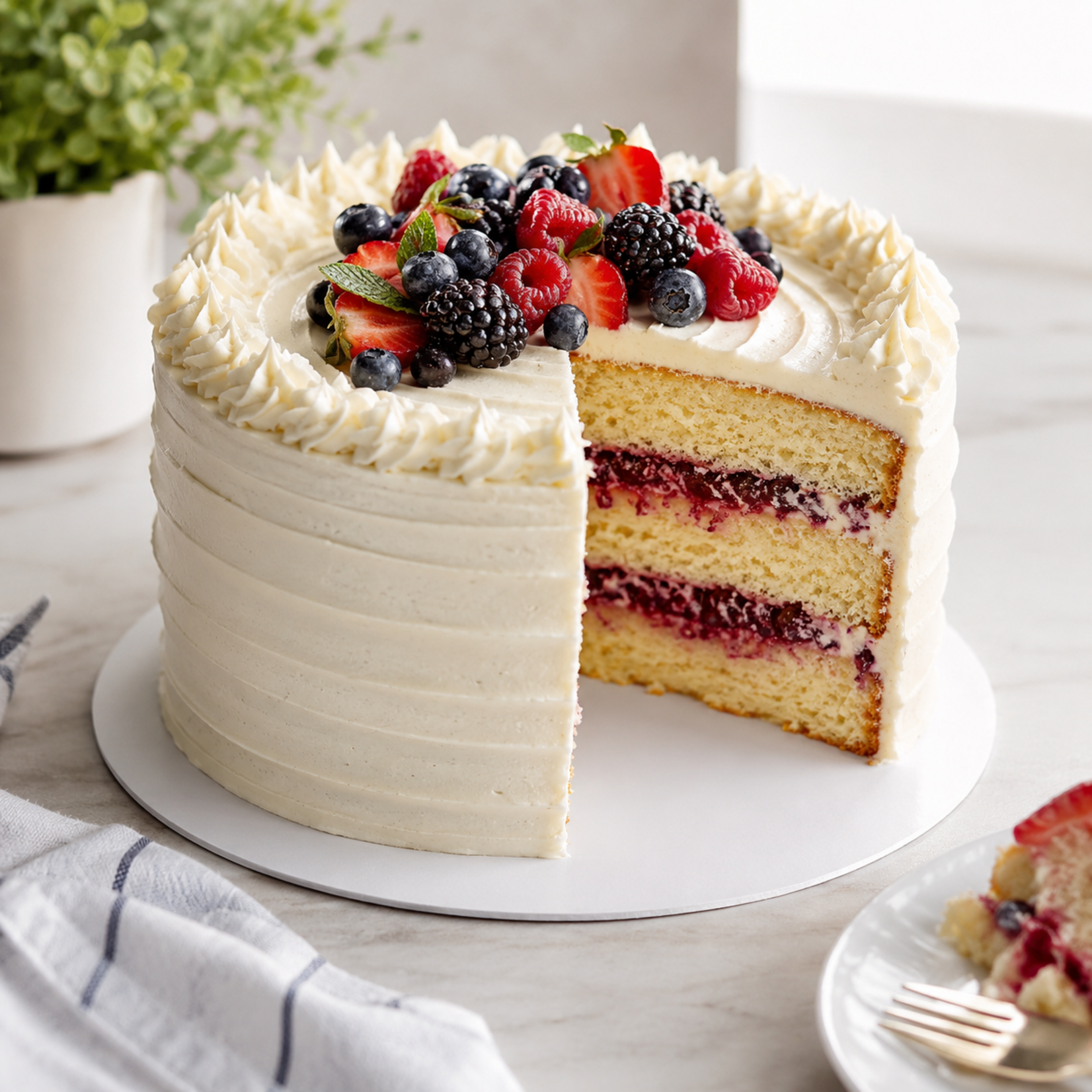 Unger Unger - Sturdy cake board - round, White (box of 10) -