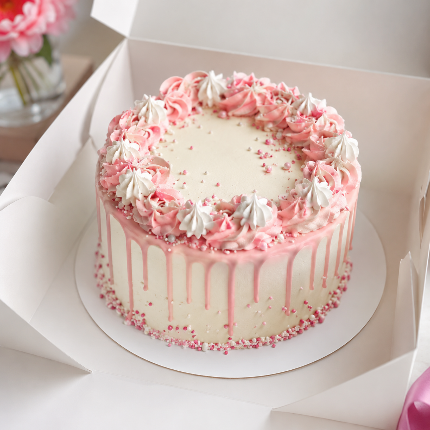 Unger Unger - Sturdy cake board - round, White (box of 10) -