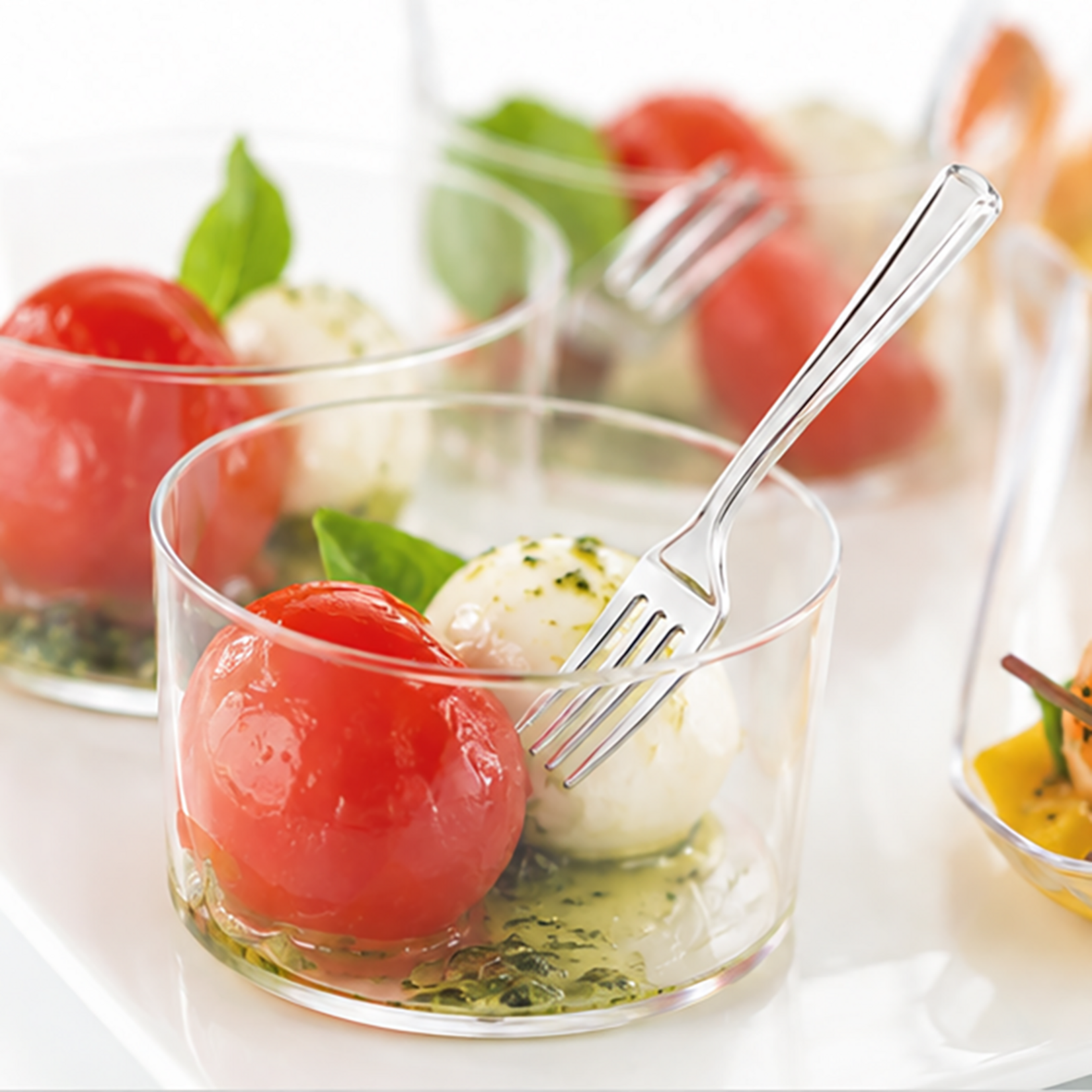 Sweet Flavor Sweet Flavor - Silver Mini Fork, Plasticware - 4'' (500ct)