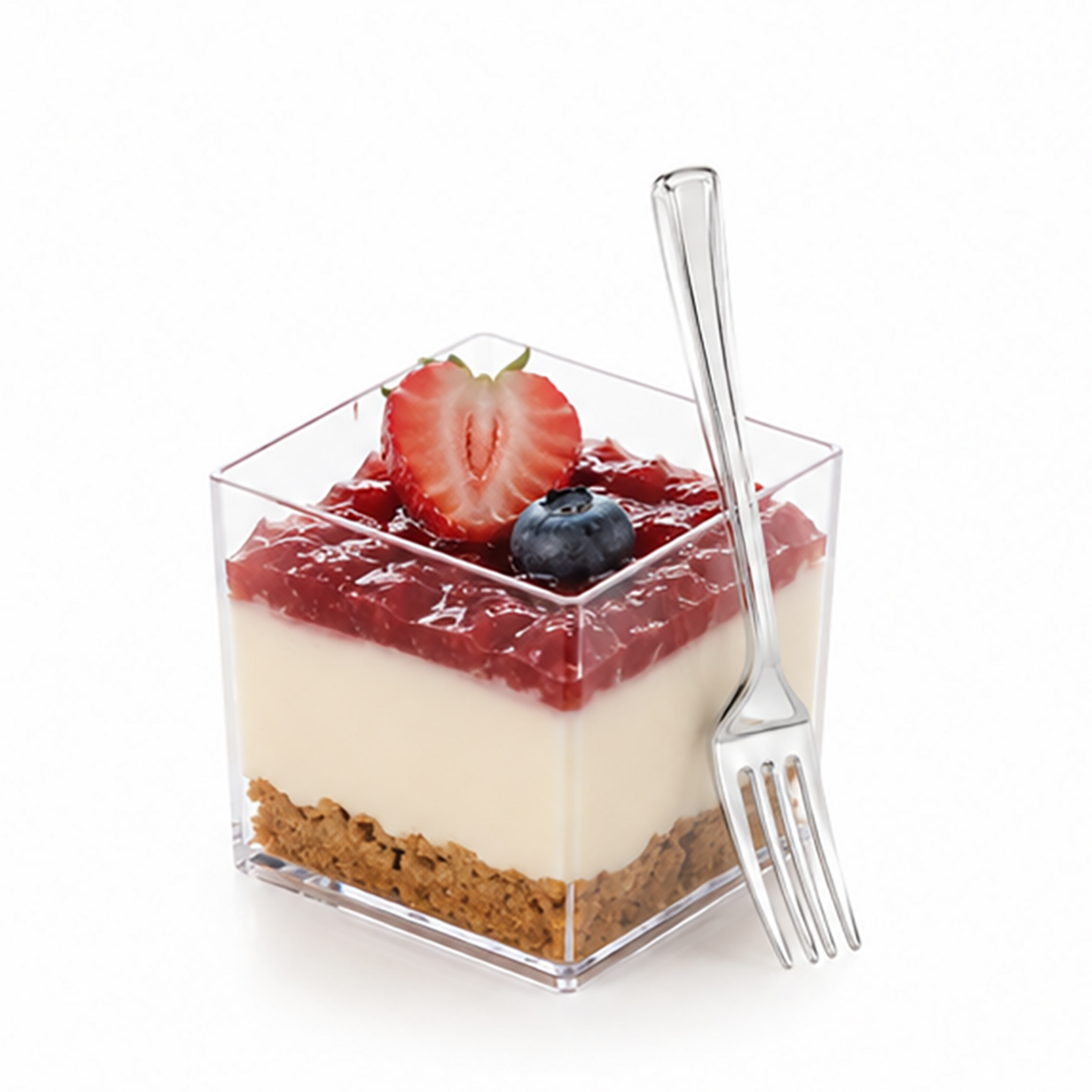 Sweet Flavor Sweet Flavor - Silver Mini Fork, Plasticware - 4'' (500ct)