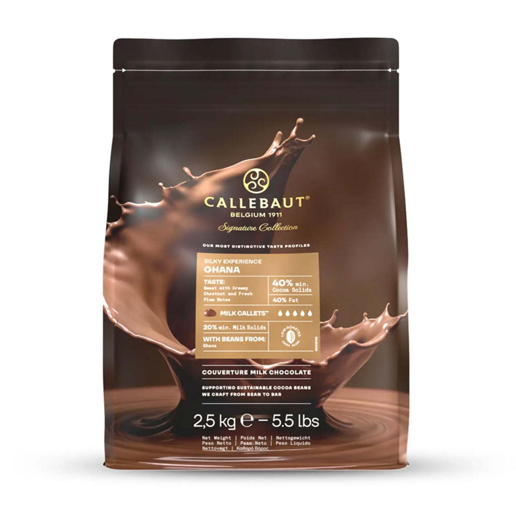 Callebaut Callebaut - Ghana Milk Chocolate 40% - 5.5 lb
