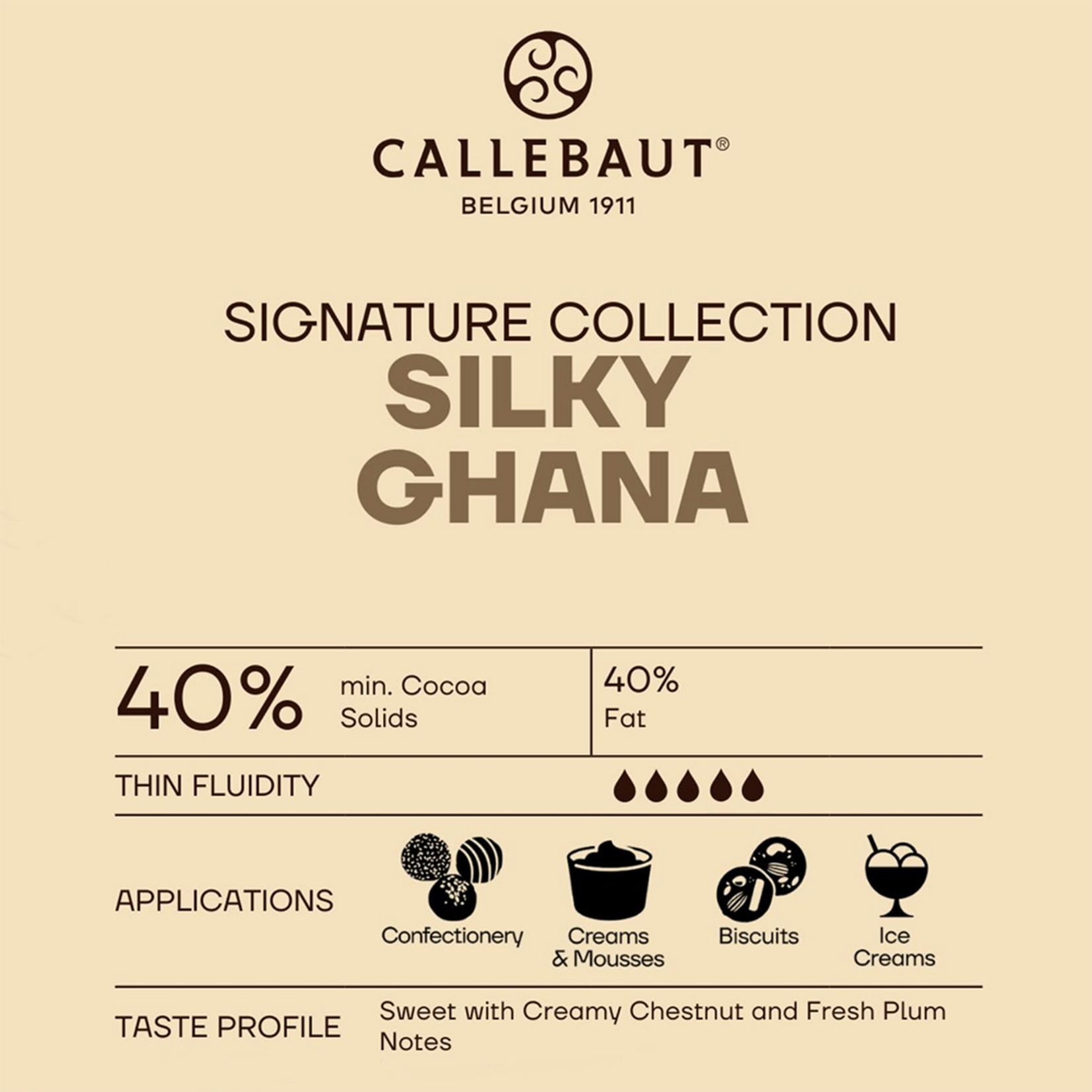 Callebaut Callebaut - Ghana Milk Chocolate 40% - 5.5 lb