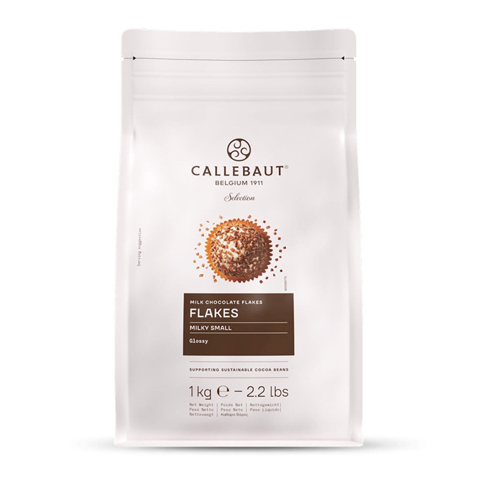 Callebaut Callebaut - Milk Chocolate Flakes, Small - 2.2 lb