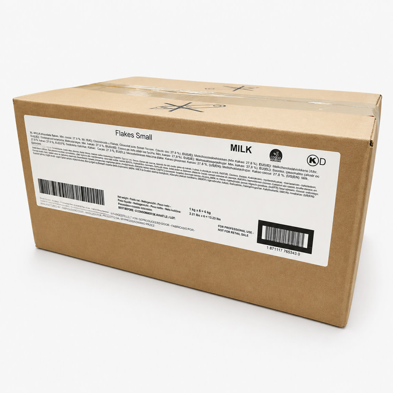 Callebaut Callebaut - Milk Chocolate Flakes, Small - 2.2 lb (box of 6)