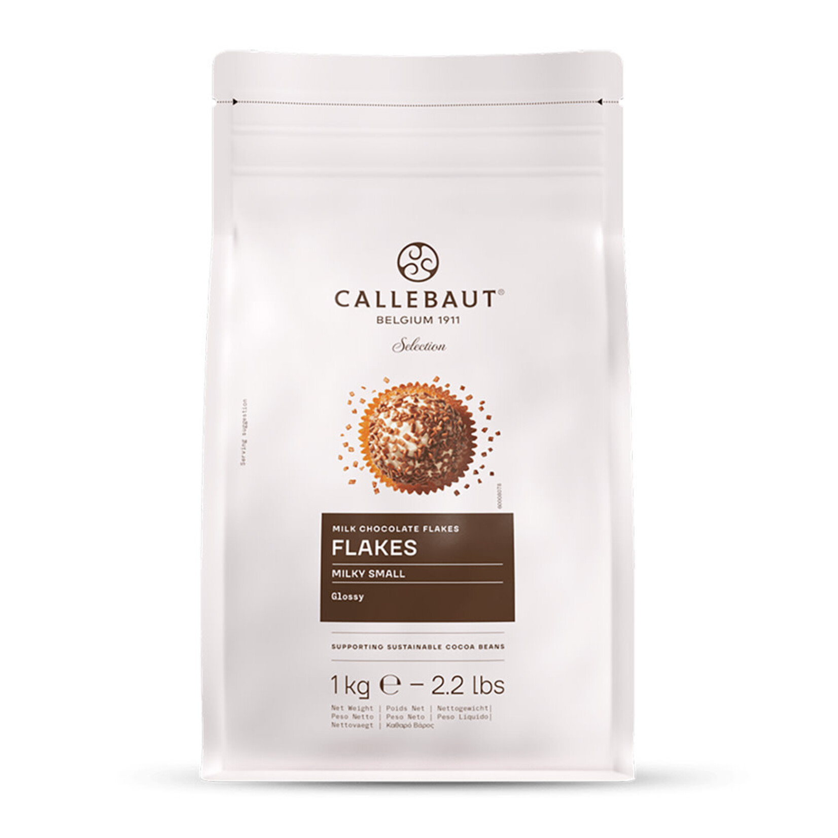 Callebaut Callebaut - Milk Chocolate Flakes, Small - 2.2 lb (box of 6)