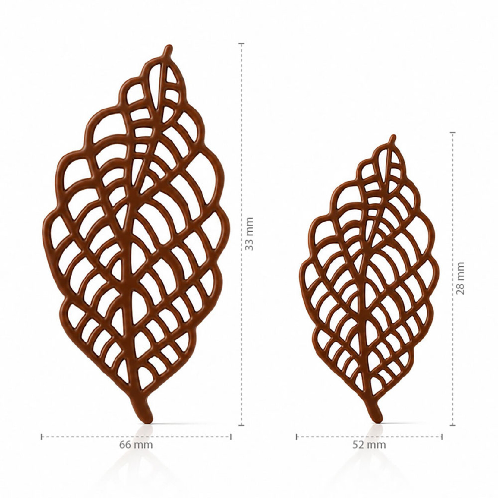 Dobla Dobla - Milk Chocolate Lace Leaf Assortment (144 ct)