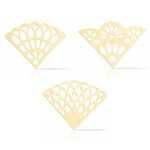 Dobla Dobla - White Chocolate Mini Lace Fan Assortment (216 ct)