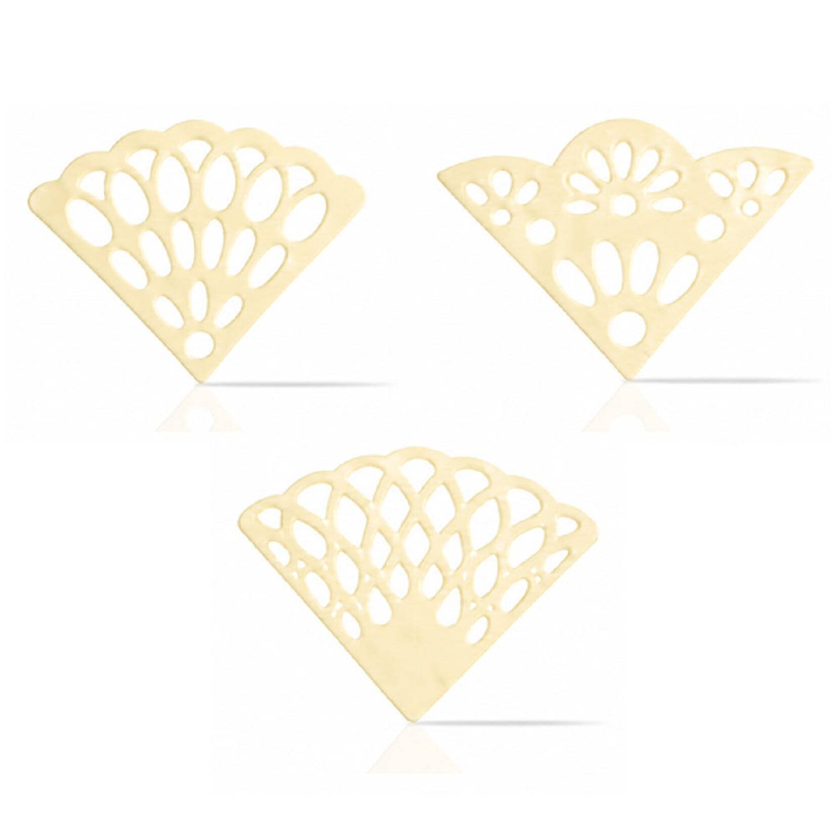 Dobla Dobla - White Chocolate Mini Lace Fan Assortment (216 ct)
