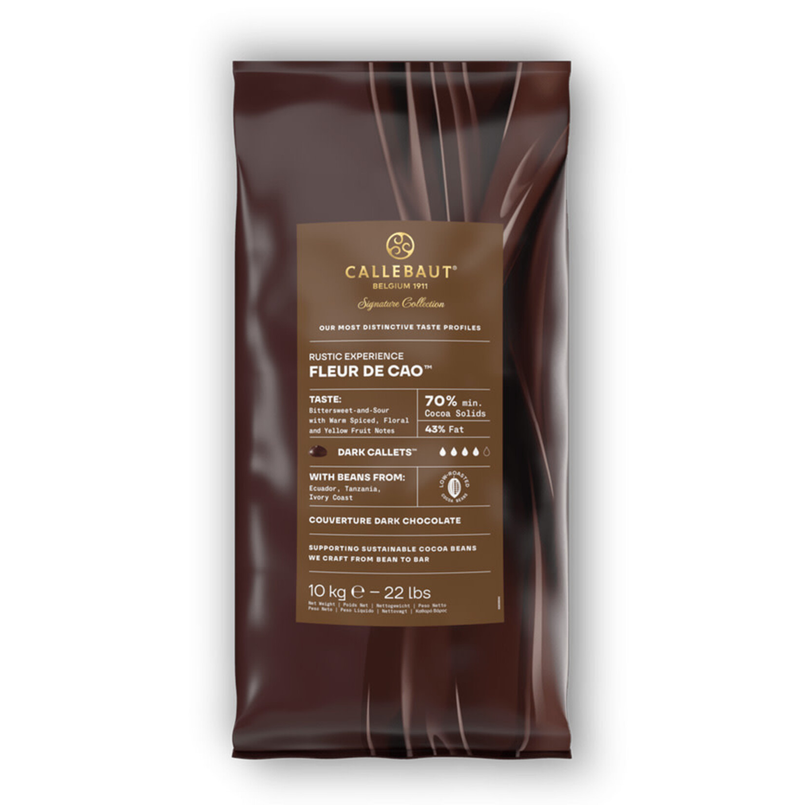 Callebaut Callebaut - Fleur de Cao Origin Dark Chocolate 70% - 22 lb