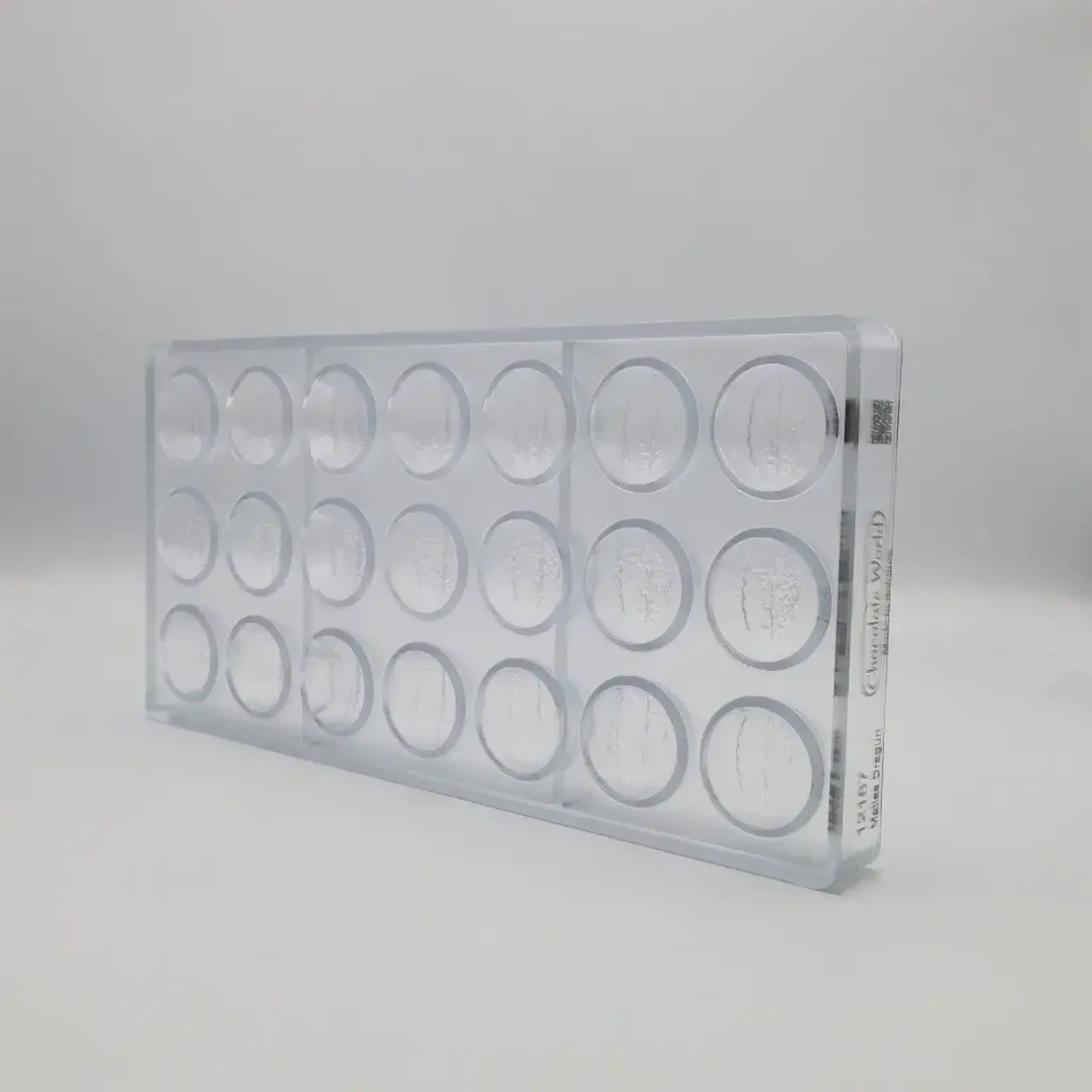 Chocolate World Chocolate World - 3cm Cocoa Semisphere Polycarbonate Chocolate Mold (21 cavity)