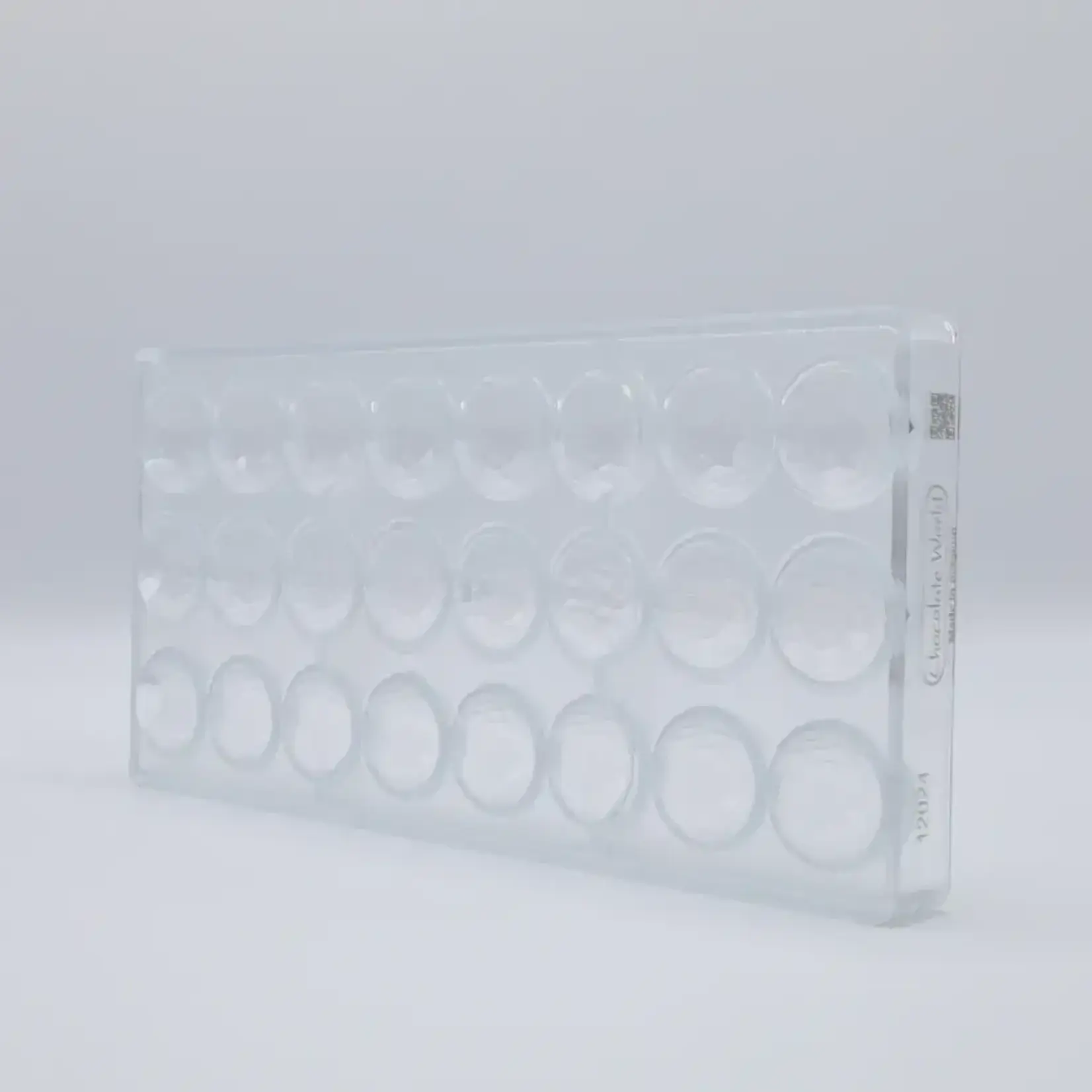 Chocolate World Chocolate World - 3cm Geometric Semisphere Polycarbonate Chocolate Mold (24 cavity)
