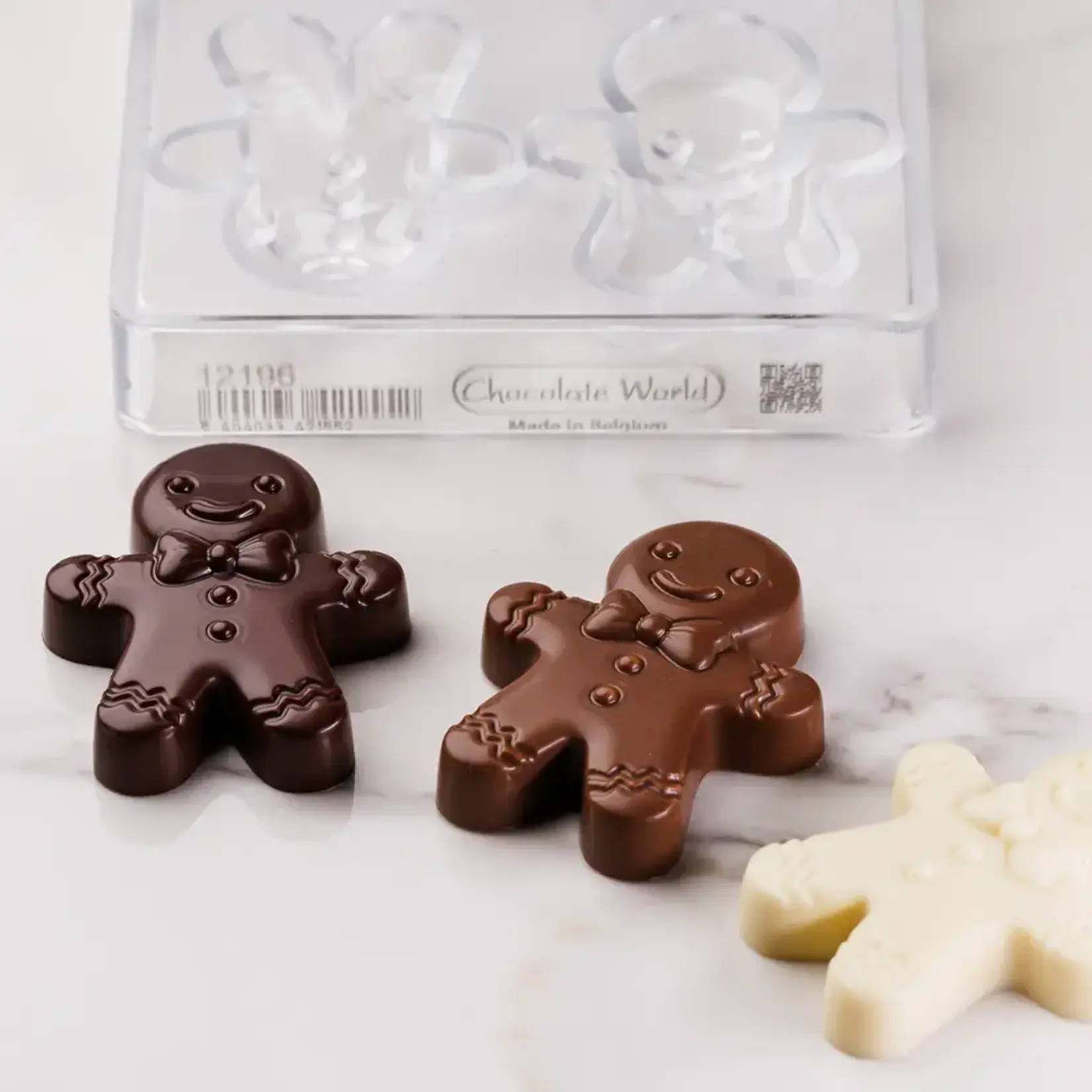 Chocolate World Chocolate World - Gingerbread Polycarbonate Chocolate Mold (6 cavity)