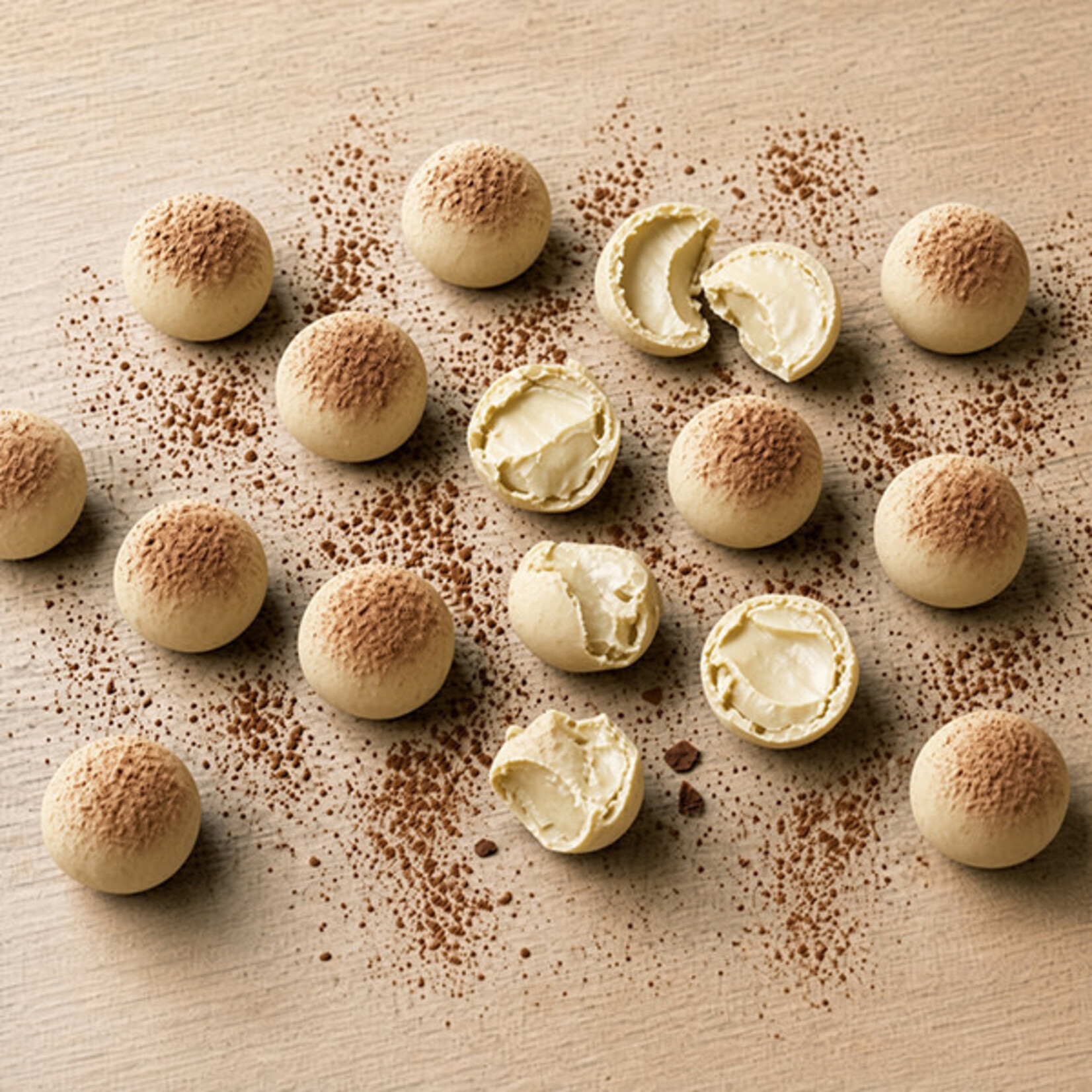 Dobla Dobla - White Chocolate Truffle Shells - 1" (504 ct)