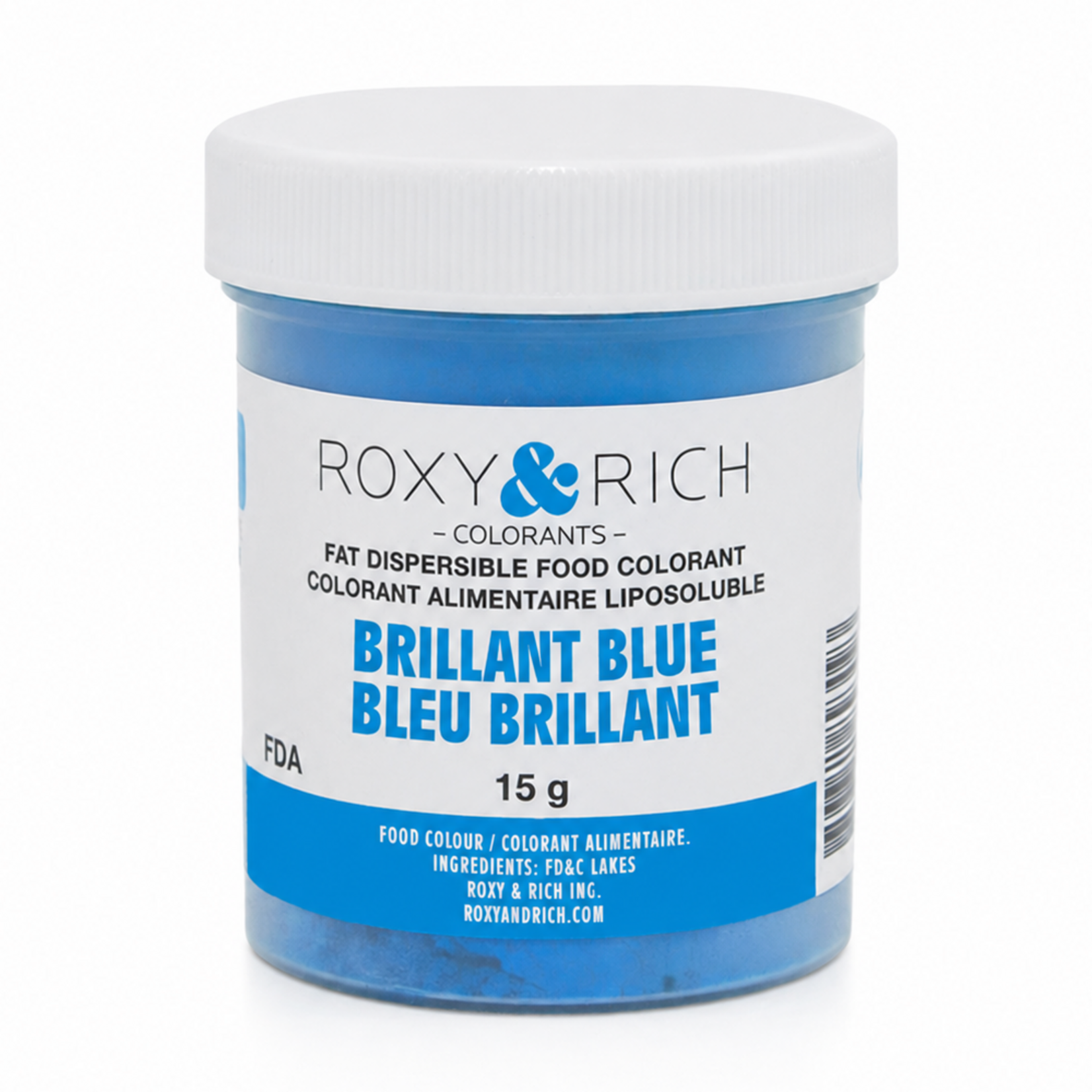 Roxy & Rich Roxy & Rich - Fat Dispersible Powdered Color, Brillant Blue -