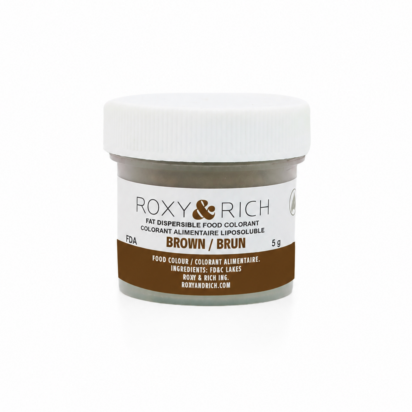Roxy & Rich Roxy & Rich - Fat Dispersible Powdered Color, Brown - 5g