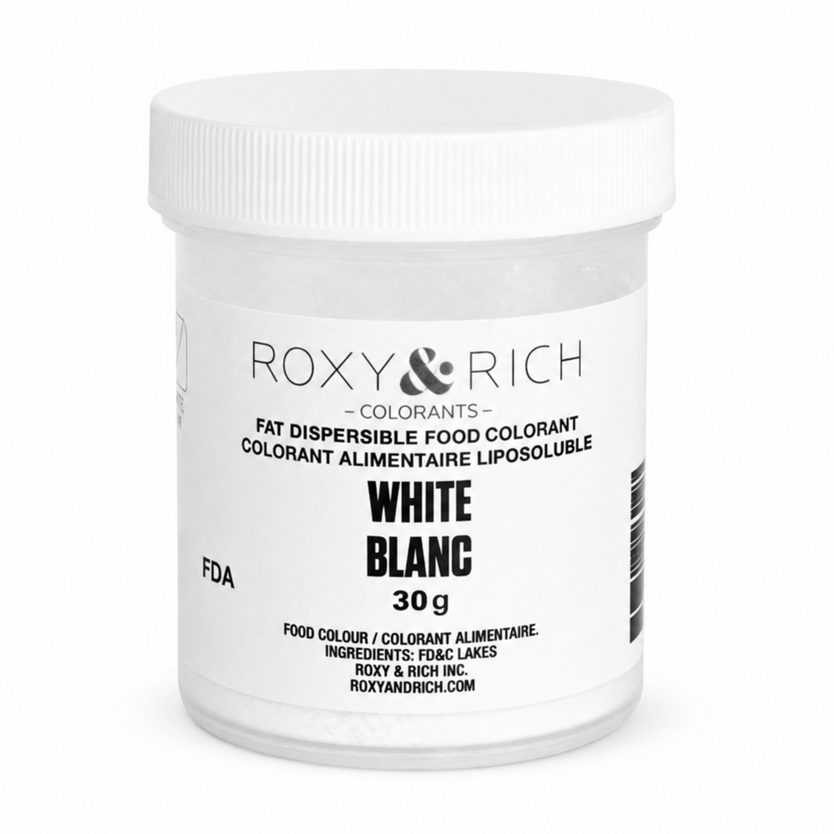 Roxy & Rich Roxy & Rich - Fat Dispersible Powdered Color, White -