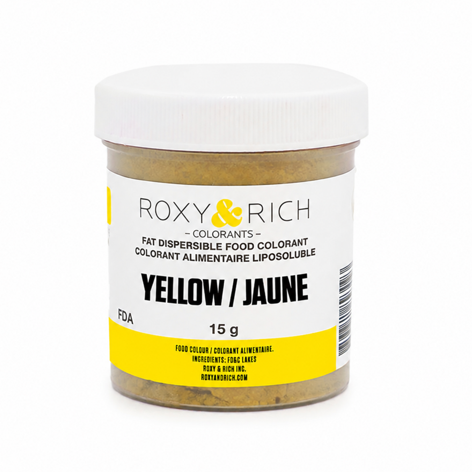 Roxy & Rich Roxy & Rich - Fat Dispersible Powdered Color, Yellow -