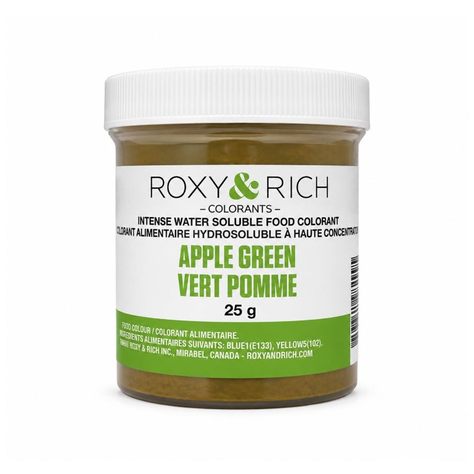 Roxy & Rich Roxy & Rich - Water Soluble Powdered Color, Apple Green - 25 g
