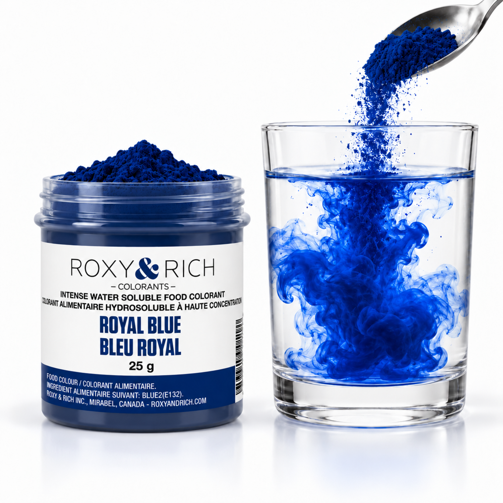 Roxy & Rich Roxy & Rich - Water Soluble Powdered Color, Royal Blue - 25 g