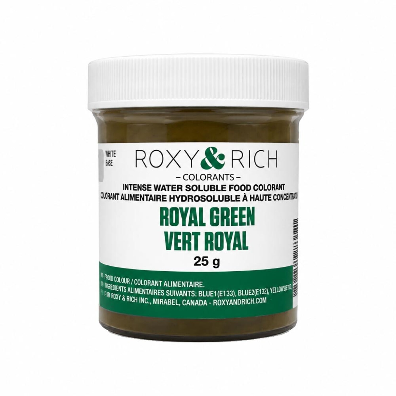 Roxy & Rich Roxy & Rich - Water Soluble Powdered Color, Royal Green - 25 g