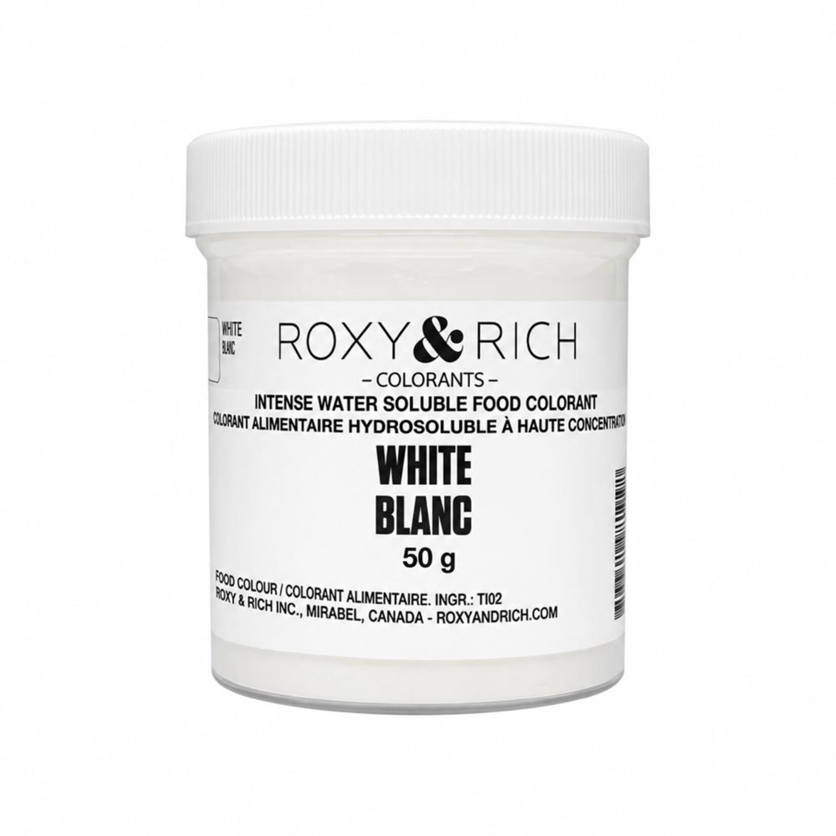 Roxy & Rich Roxy & Rich - Water Soluble Powdered Color, White - 50 g