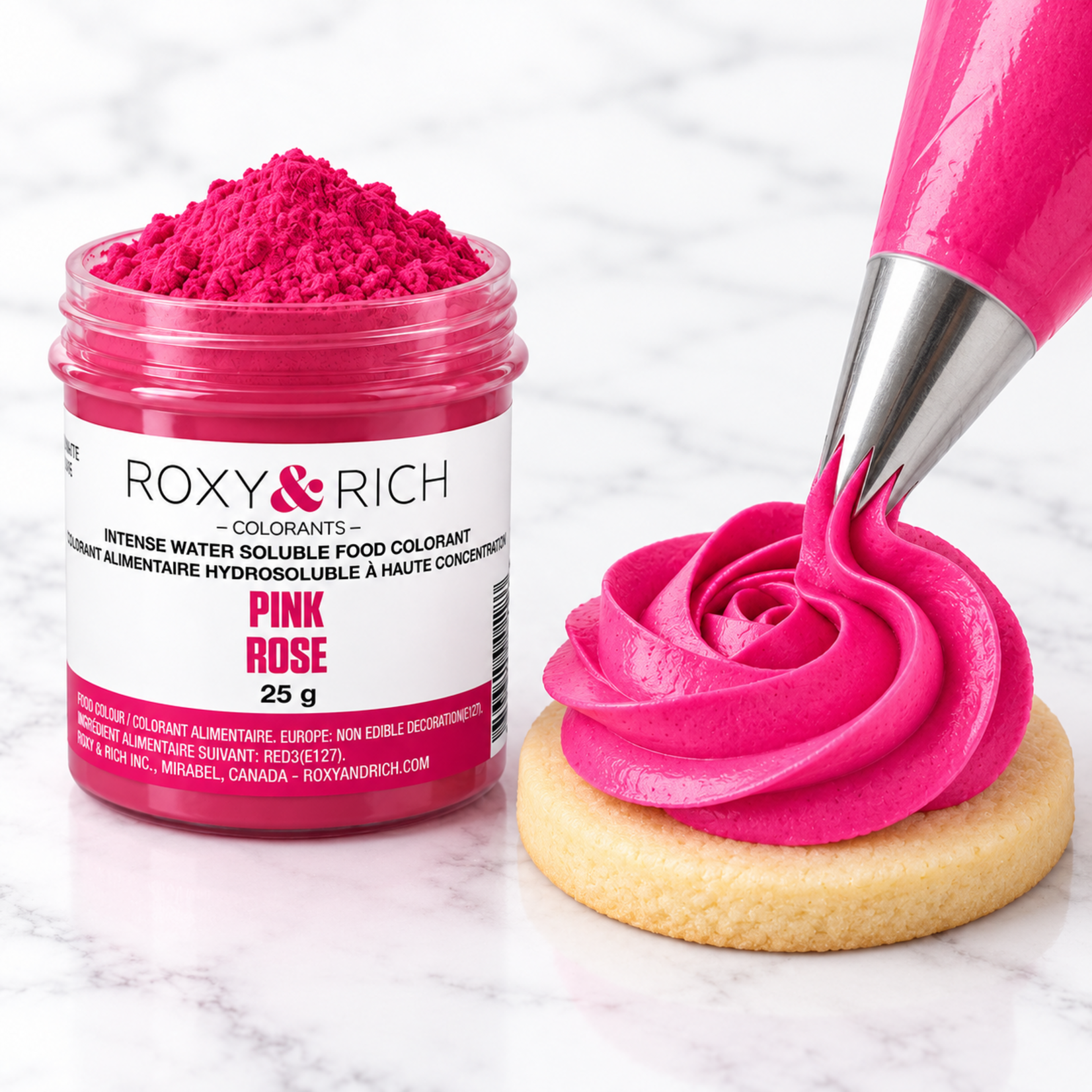 Roxy & Rich Roxy & Rich - Water Soluble Powdered Color, Pink - 25 g