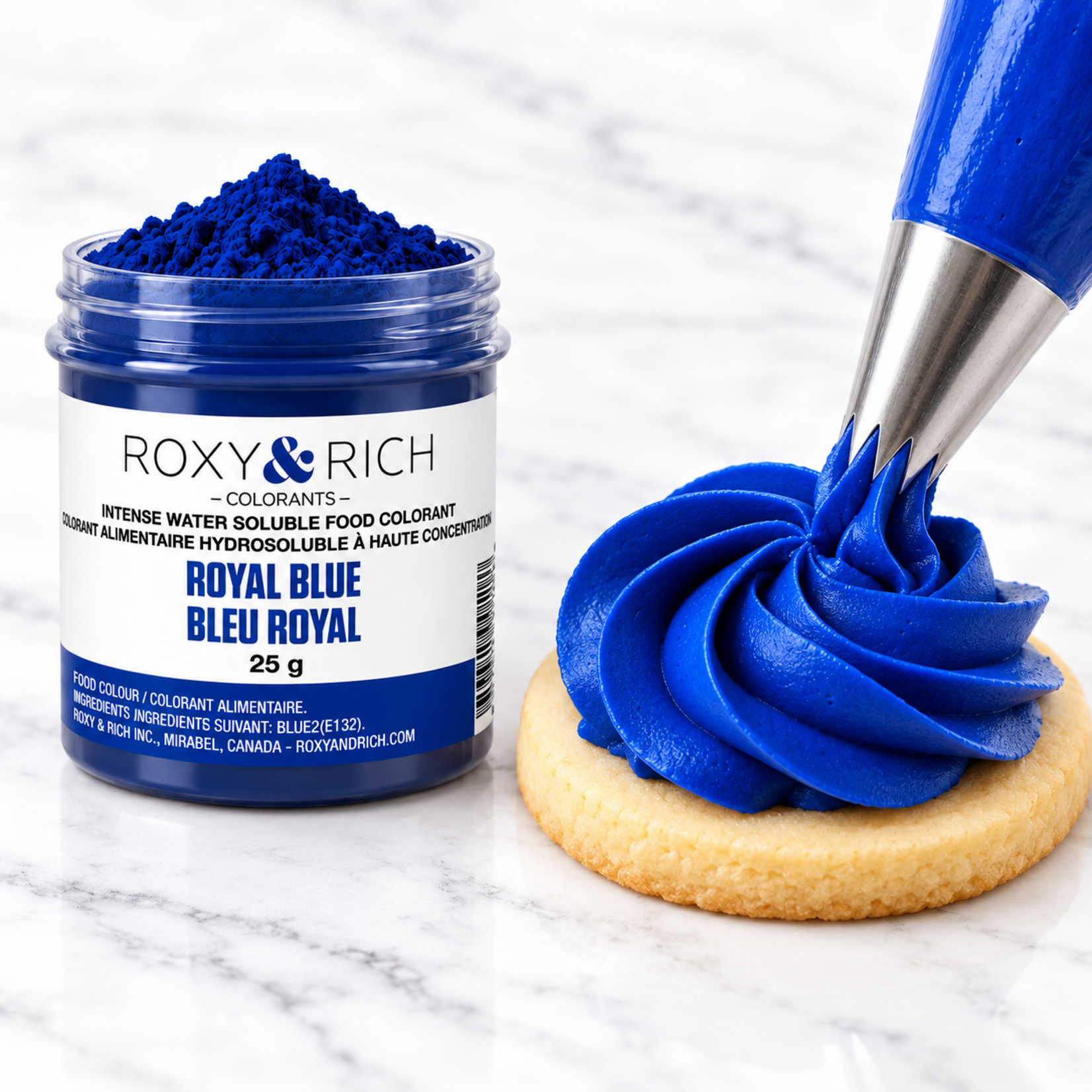 Roxy & Rich Roxy & Rich - Water Soluble Powdered Color, Royal Blue - 25 g