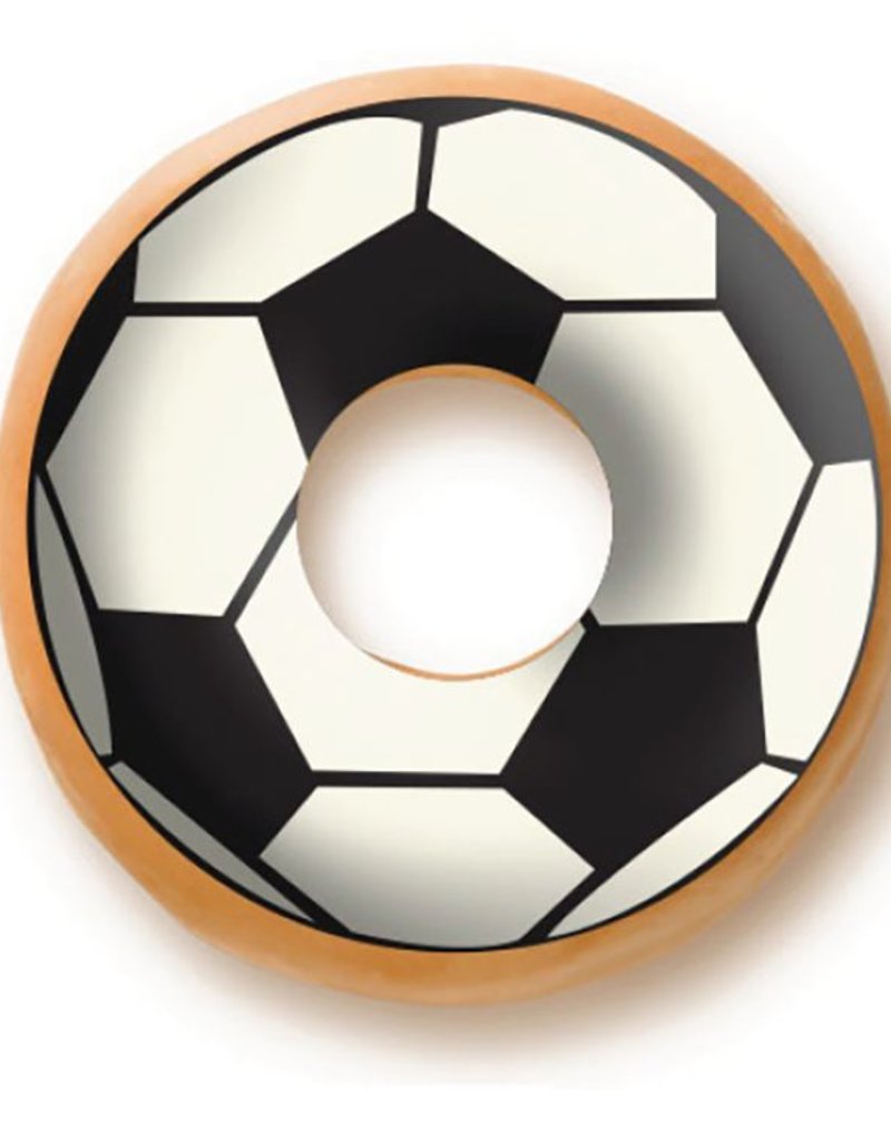 Dobla Chocolate Donut Topper Soccer (60ct) 23229R The Pastry Depot