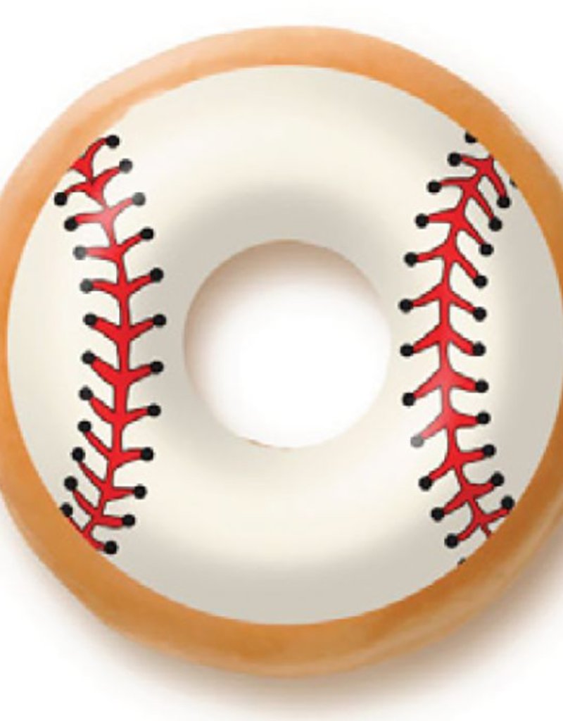 Dobla Chocolate Donut Topper Baseball (60ct) 23192R The Pastry Depot