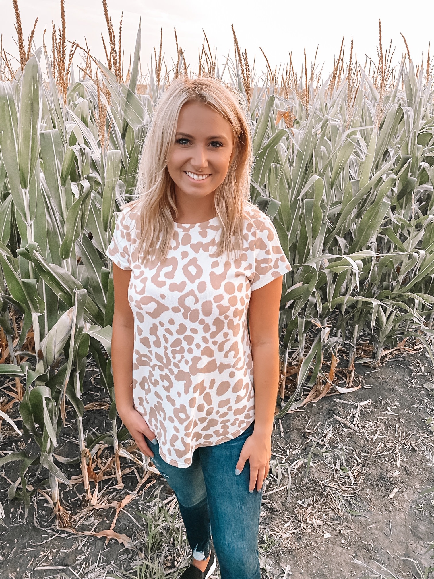 boutique leopard top