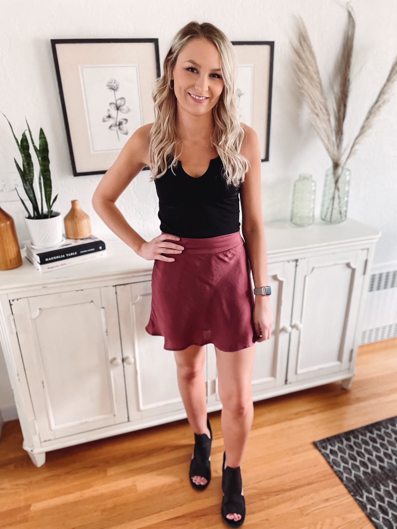 Madelyn Sienna Satin Skirt