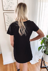 Kinsley Black T-Shirt Dress