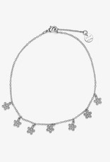 Bitty Daisies Silver Anklet