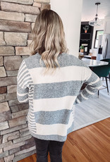 Harley Grey Striped Sweater