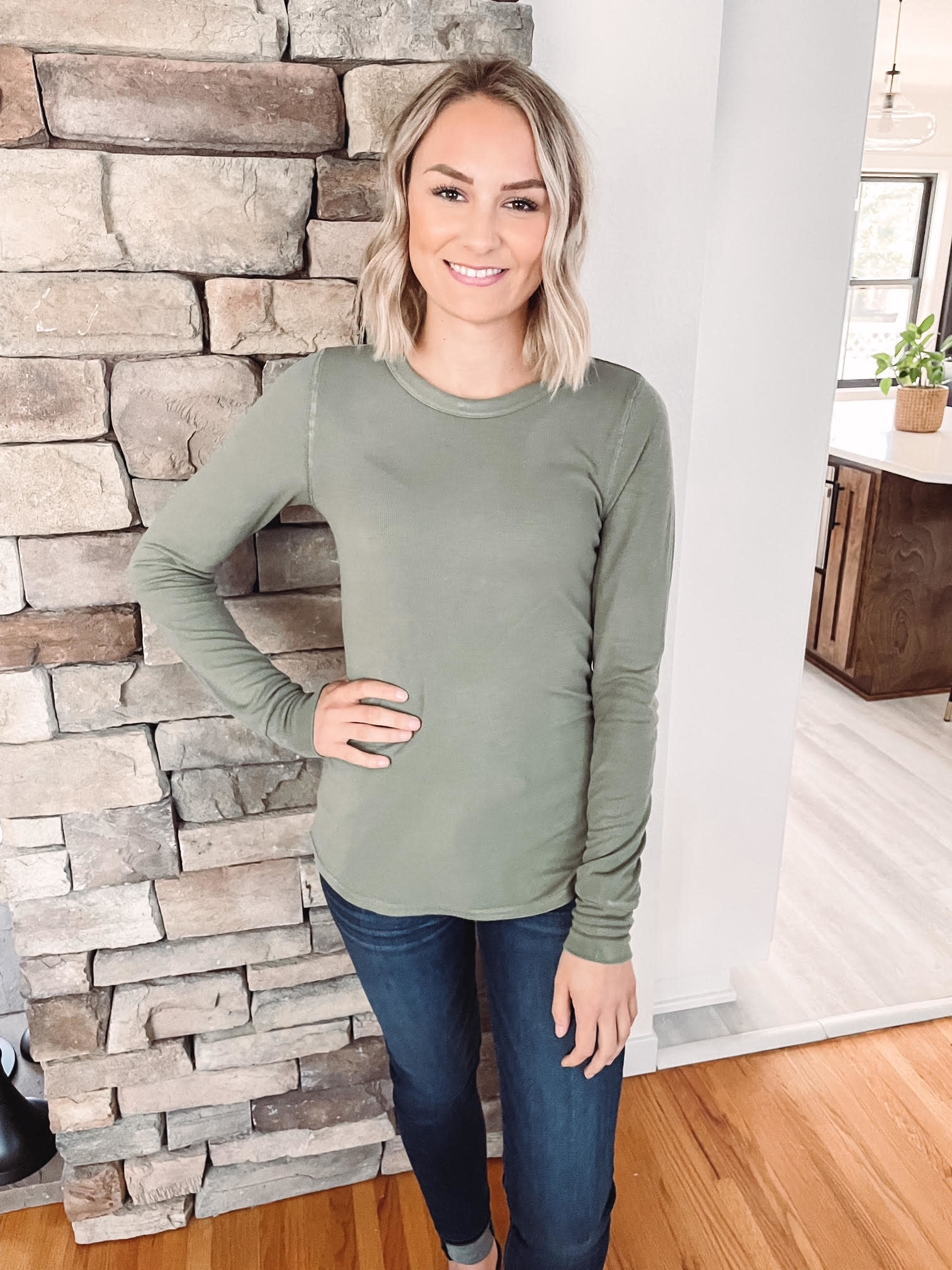 Dusty Olive Stacy Long Sleeve
