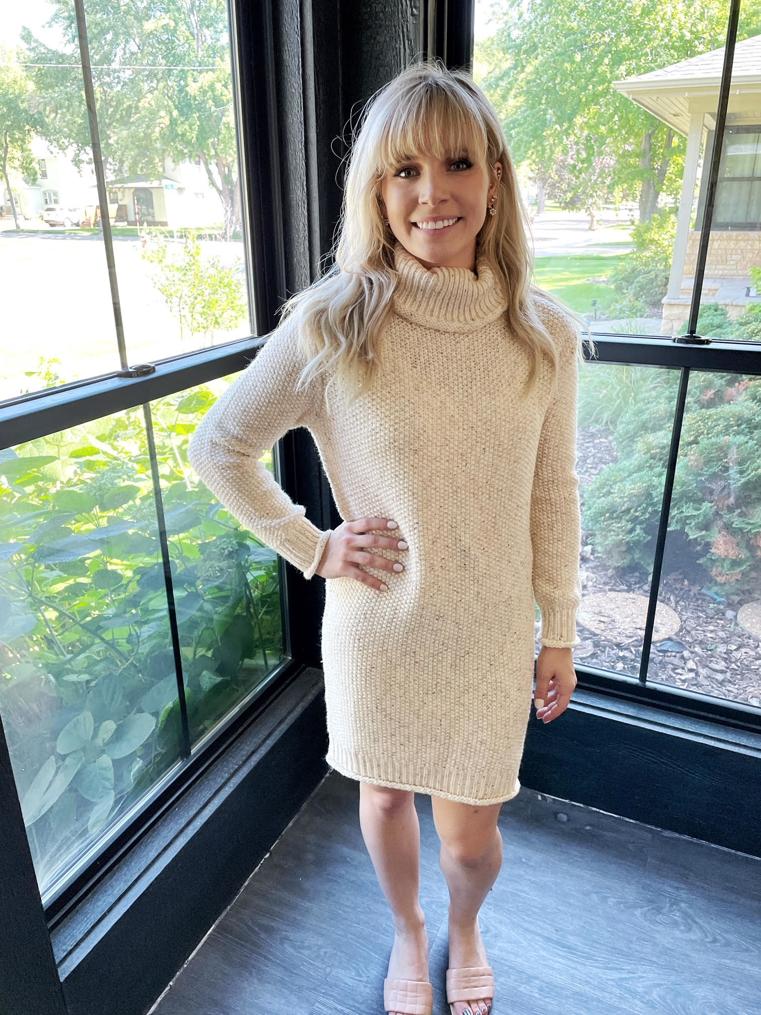 Mila Oatmeal Sweater Dress - Urban 