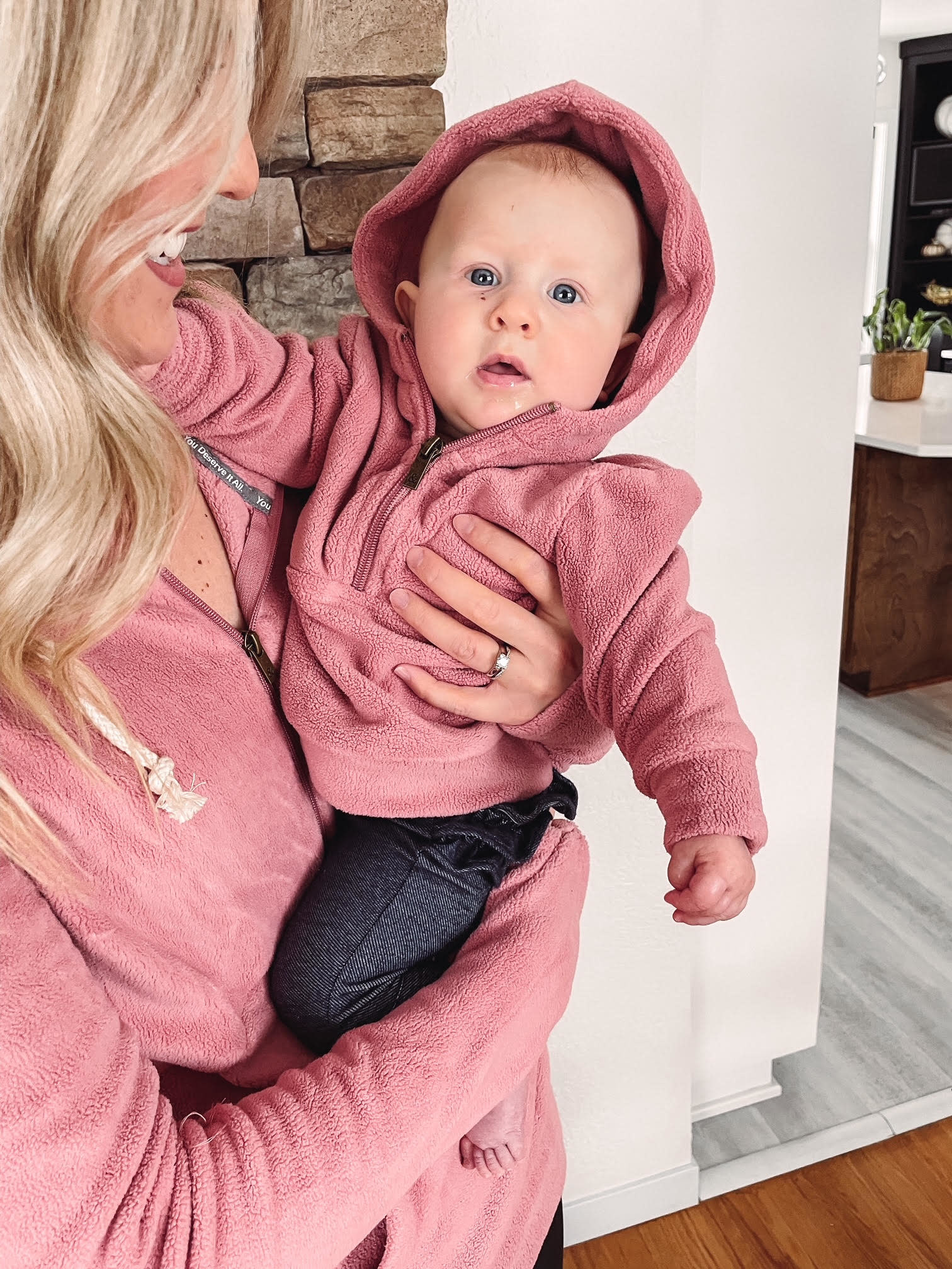 Girls Cozy Cutie Raspberry Half Zip Urban Threads Clothing Boutique