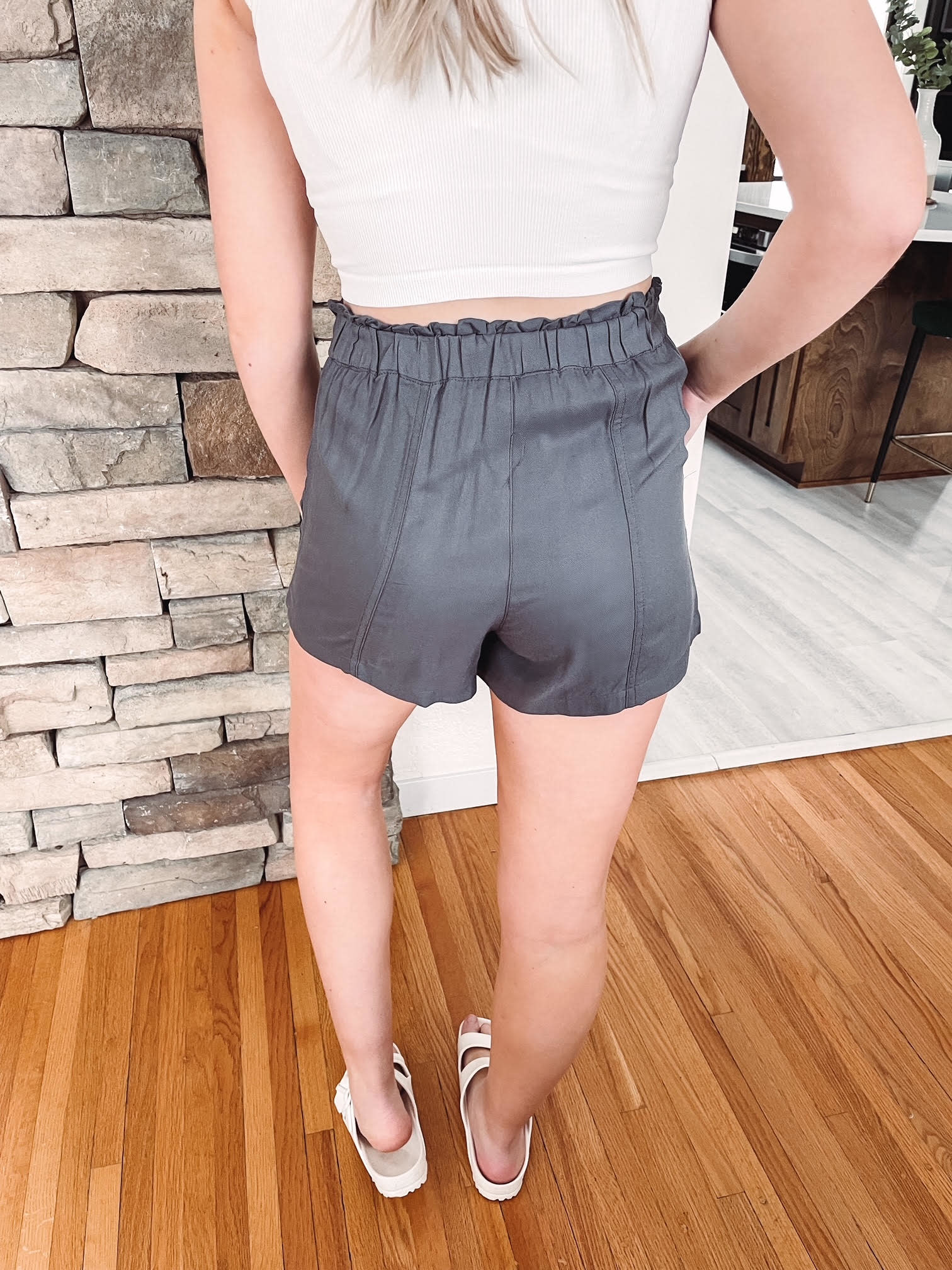 Daphne Charcoal Shorts