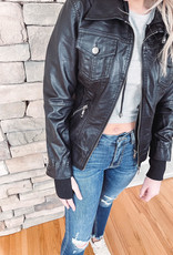 Sawyer Black Leather Jacket