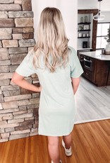 Seaglass Twist T-Shirt Dress