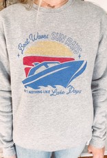 Boat Waves + Sun Rays Pullover
