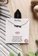 First Time Mama Silver Necklace